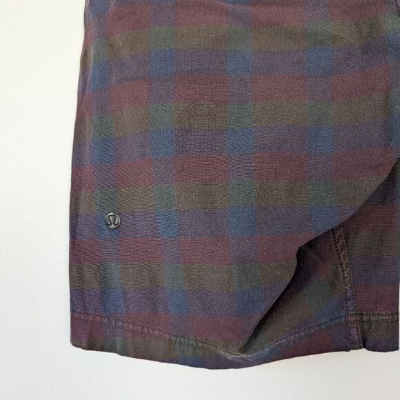 Lululemon Men's Kahuna Plaid Shorts 34 - Picture 4 of 6